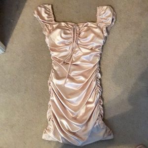 mini ruched dress